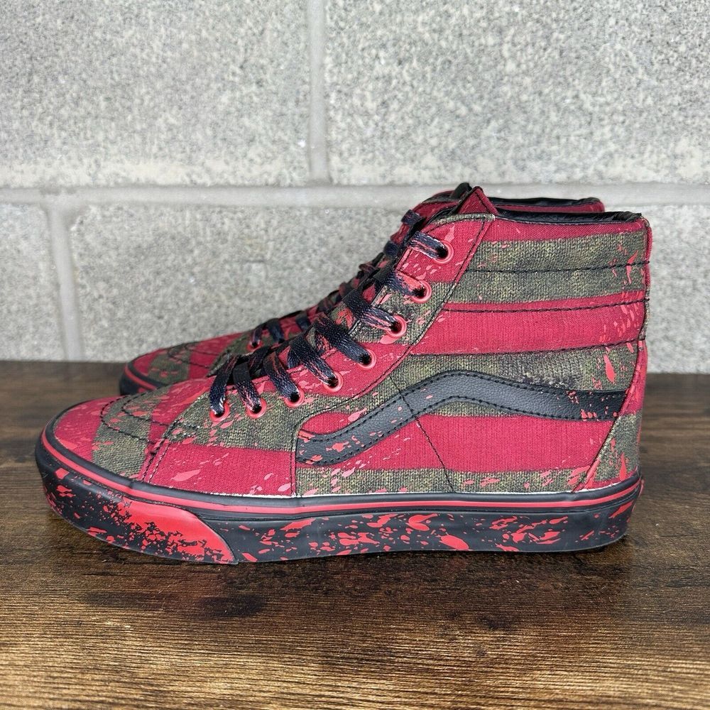 Vans X A Nightmare on Elm Street Freddy Krueger Bloody Shoes Men's 11 - Picture 4 of 11